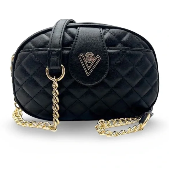 Valentino Orlandi Black Camera Crossbody NWT - Picture 2 of 5